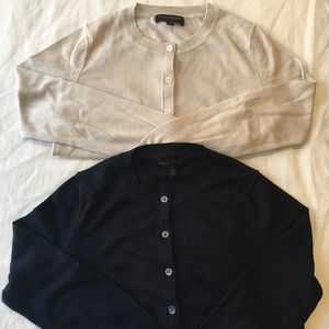Two Banana Republic silk-cashmere cardigans, XS